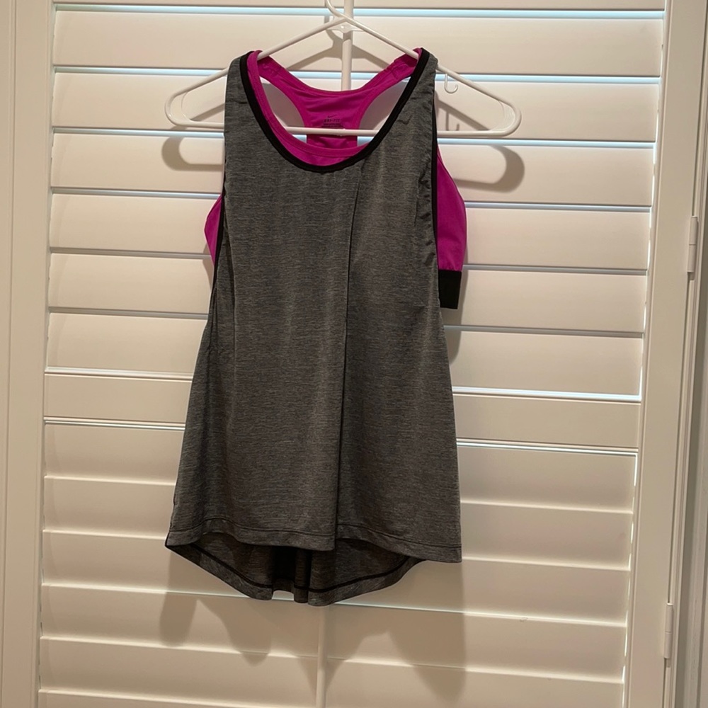 Nike tank top with built in sports bra